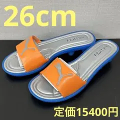 プーマ フェンティ スライド チック L 26cm オレンジ/ブルー サンダルのサムネイル