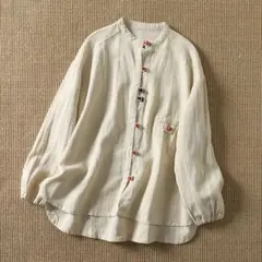 シンプル ブラウス カーディガン トップス 切り替 配色