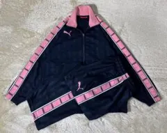 PUMAプーマ セットアップ　バックプリント　トラックジャケット　トラックパンツ