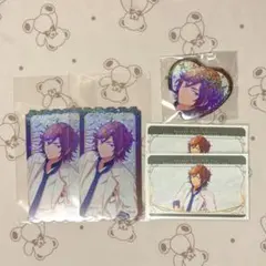 あんスタ 斑 スタフォニ3rd チケット風カード 缶バッジ デコステッカー