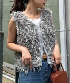 CIAOPANIC TYPY リボンフリンジベスト