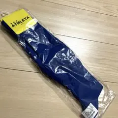 ATHLETA サッカーソックス 青 25-27cm 新品