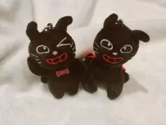 キヨ猫 よっ おすわりマント マスコットキーホルダー 2個セット