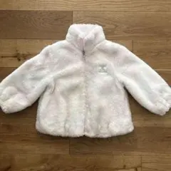 キッズ ボアジャケット ピンク さくらんぼチャーム