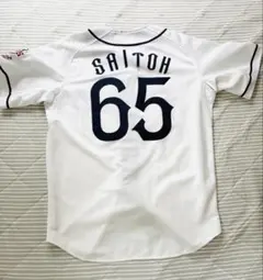 【L】日本ハムファイターズ 斎藤佑樹選手 プロコレユニフォーム NPBマーク付き L】日本ハムファイターズ 斎藤佑樹選手 プロコレユニフォーム NPB