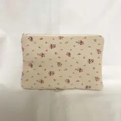 ハンドメイド　フラットポーチ