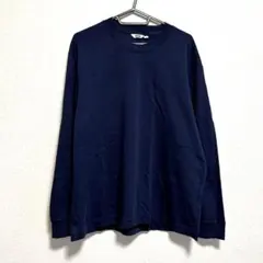 UNIQLO ユニクロ エアリズム ロンT ネイビー L