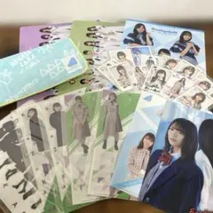欅坂46、日向坂46グッズまとめ売り クリアファイル ハンカチ フォトカード