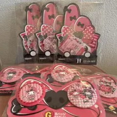 ハッピーくじ マイメロ 缶バッチ　ステッカーセット　6種コンプリート　セット