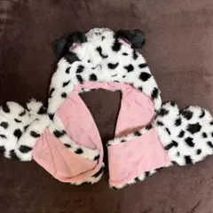 ディズニー　フード付きマフラー　101匹わんちゃん