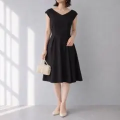 ストロベリーフィールズ［Ｆ］美品◎日本製◎バックリボン◎ノースリーブワンピース