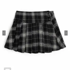 インパン付きチェック柄プリーツミニスカート[ac2589]