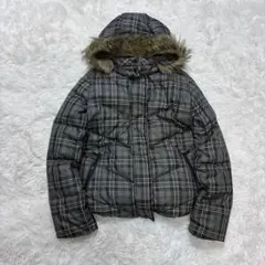 00‘s Old UNIQLO ダウンジャケット チェックY2K サイズＬ