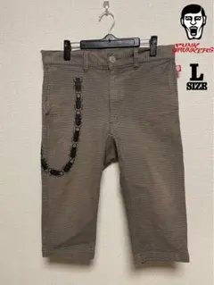 PUNK DRUNKERS ハーフパンツ（中途半パンツ） 千鳥格子柄 クワガタのサムネイル