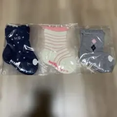【未使用】ミキハウス ホットビスケッツ ベビー靴下セット 9-10cm 3足