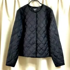 注意点あり　ユニクロ　ウルトラライトダウン　warm padded　S　黒　V