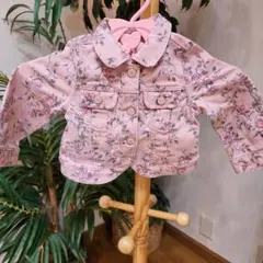 GAP×LoveShackFancy花柄ピンクデニムジャケット 90cm