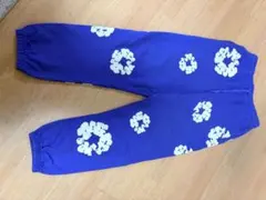 DENIM TEARS スウェットパンツ ネオンイエロー - メルカリ