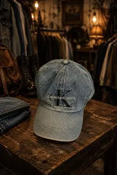 Calvin Klein Jeans デニムキャップ CKロゴ フェード Y2Kのサムネイル