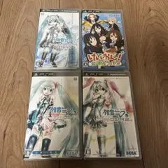 【PSP】　初音ミク３作+ けいおん！　音ゲー４作