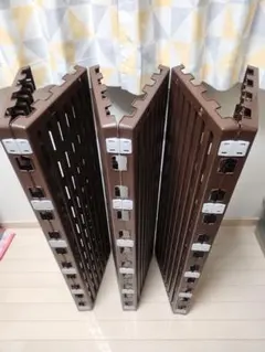 ブラウン折りたたみ式すのこベッド