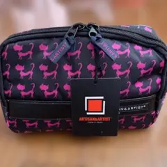 ARTISAN&ARTIST 猫プリントポーチ