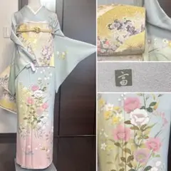 訪問着フルセット 春秋柄 淡藤 結婚式 入学式 卒園式 七五三 訪問着