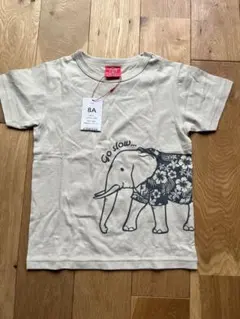 象イラスト Tシャツ 8A ベージュ