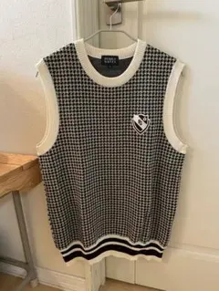 PEARLYGATES インターシャ ガンクラブプリント ベスト メンズ