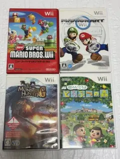 ⭐️24時間以内発送⭐️ Wiiソフトまとめ売り　4本セット　マリカー　どう森