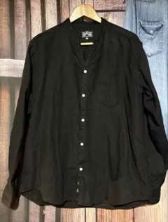 Dres Hippy ドレスヒッピー ブラックバンドカラーシャツ