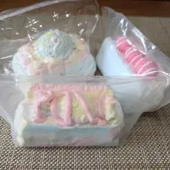 スイーツ系スクイーズ3点セット