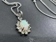 M6374 オパール　ネックレス　ヴィンテージ アクセサリー