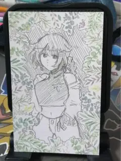 オリキャラ プロフ付き ハンドメイド イラスト 女の子 絵