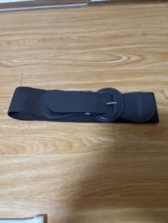 ブラウン、幅広ゴムベルト