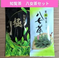 ☆九州銘茶☆知覧煎茶　極（きわみ）　福岡八女茶【計2袋】茶葉　緑茶　日本茶⑪のサムネイル