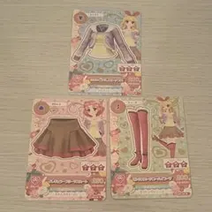 アイカツカード リボン柄ボレロトップス イレギュラープリーツスカート ブーツ