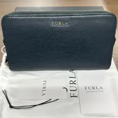 新品同様‼️ フルラ　FURLA バビロン　財布　長財布　ラウンドファスナー