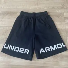 アンダーアーマー メッシュ ロゴ ハーフパンツ ブラック 130