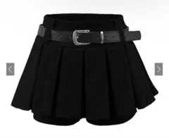 ベルト付きミニプリーツパンツ sd136