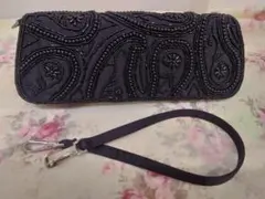 フォーマル　ハンドバッグ　セカンドバッグ　ビジュー　ブラック