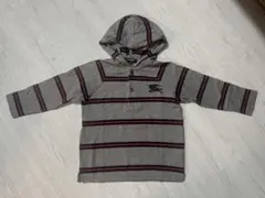 Burberry フード付き長袖カットソー 110A グレー