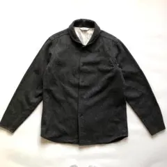 ★美品★エディフィス ウールシャツ ジャケット モッサ グレー 40 S