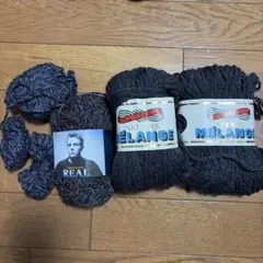 SUPER CHAMP SKI YARN MELANGE ダークグレーなど