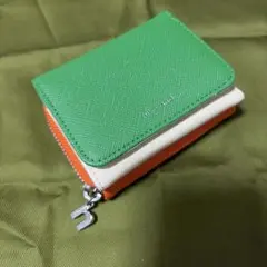 niko and... 三つ折り財布 緑 オレンジ 白