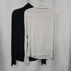 ★2枚セット★UNIQLO 極暖ヒートテックカシミヤブレンドタートルネックT M