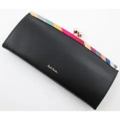 ☆残りわずか☆新品☆箱付 ポールスミス 人気カラーブロック 長財布 黒 