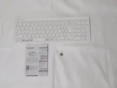 ELECOM エレコム ワイヤレスキーボード　TK-FDP099TWH　ホワイト