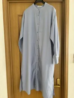 【新品未使用品】サマンサモスモスブルー 長袖シャツワンピース