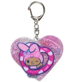 【Sanrio】ナイトパーティー　グリッターキーホルダー〈マイメロディー〉
